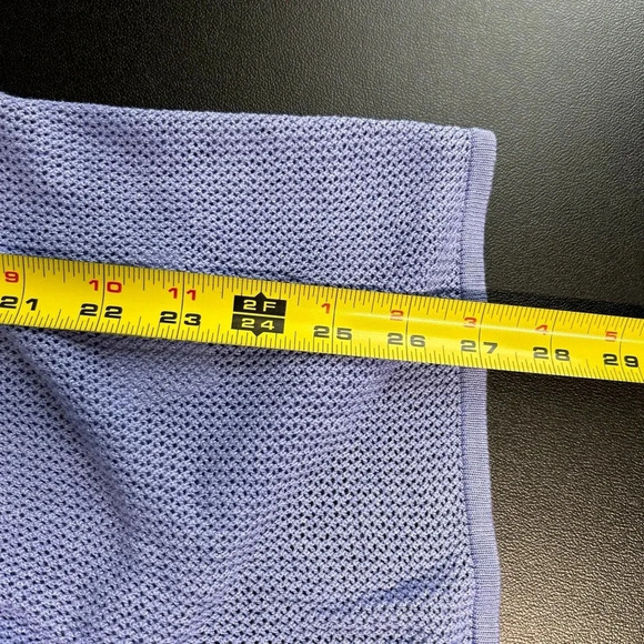 Emaline Women’s 2X  Purple Open Front Topper Cardigan Waterfall Semi Sheer - Picture 8 of 10